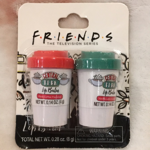 Friends Central Perk Black Coffee & Vanilla Latte Scented Lip Balm Duo 2 NWT - Picture 1 of 10
